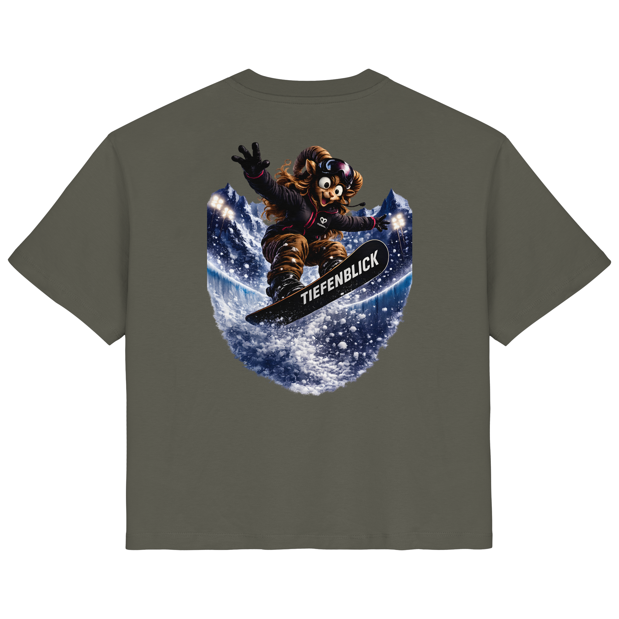 Tiefenblick Snowboarden Halfpipe - Ladies Organic Shirt
