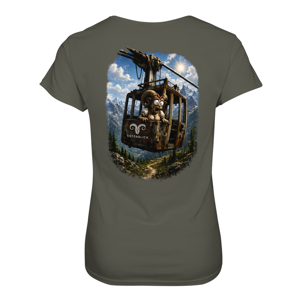 Tiefenblick Adrenalin Gondel Fun - Ladies Organic Shirt