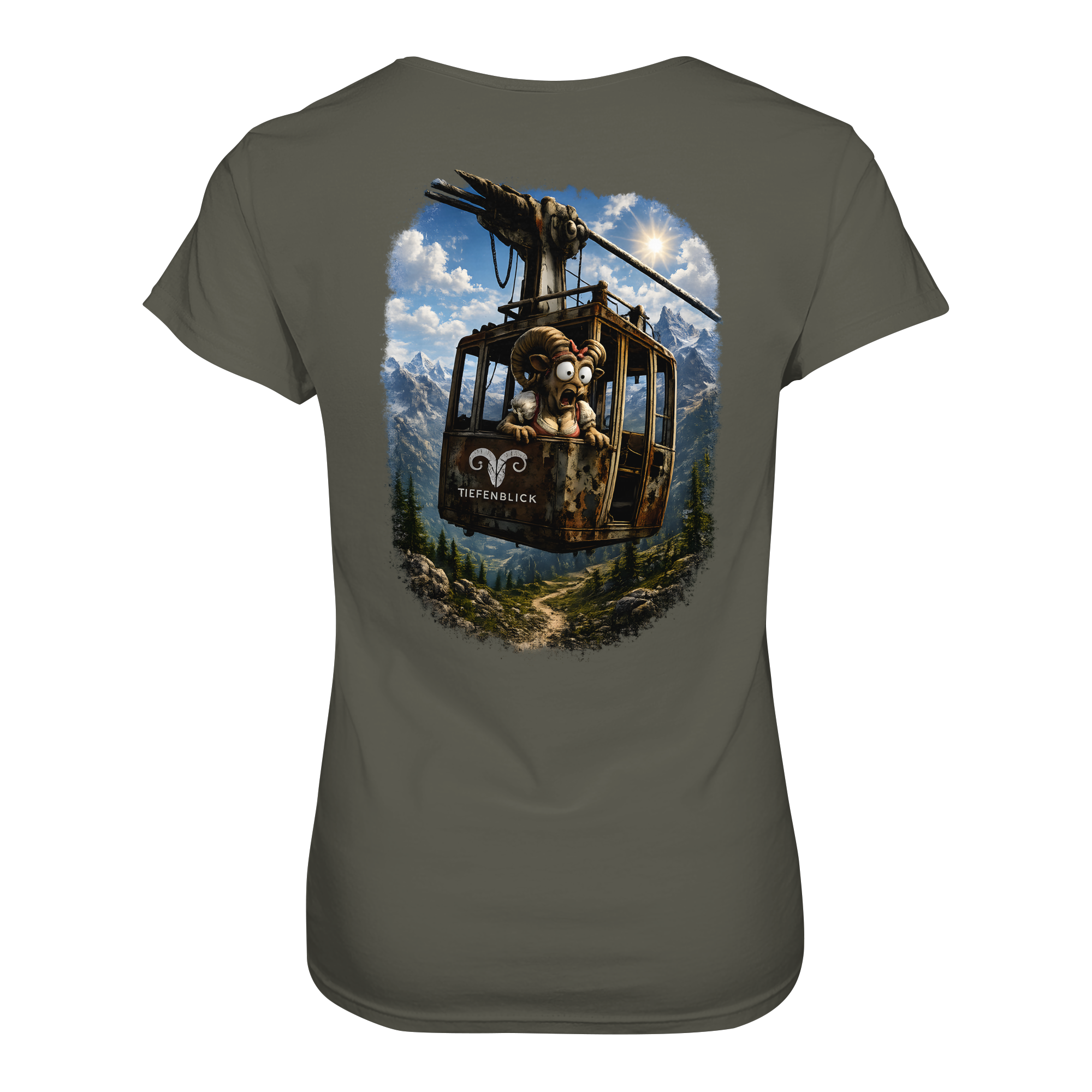 Tiefenblick Gondel Adrenalin Fun - Ladies Organic Shirt