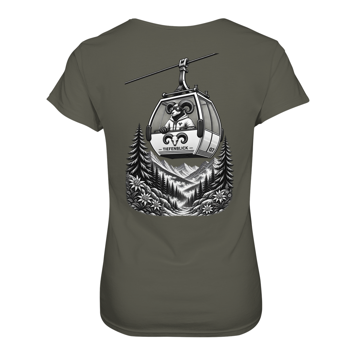 Tiefenblick Gondel Fun  - Ladies Organic Shirt
