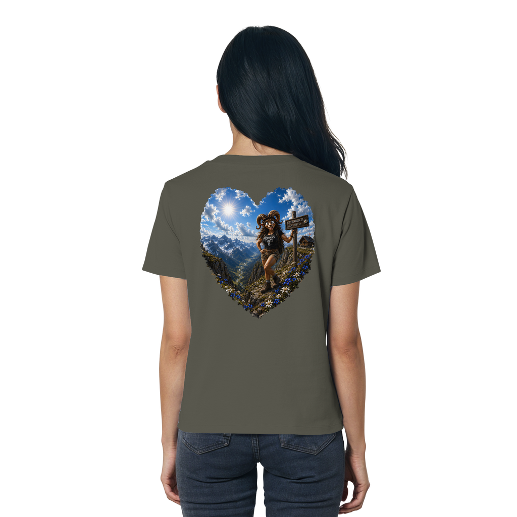 Tiefenblick Wandern Herz - Ladies Organic Shirt