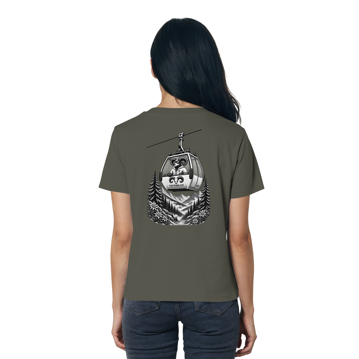 Tiefenblick Gondel Fun  - Ladies Organic Shirt