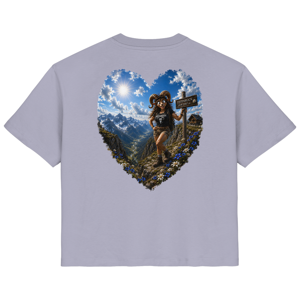 Tiefenblick Wandern Herz - Ladies Organic Shirt