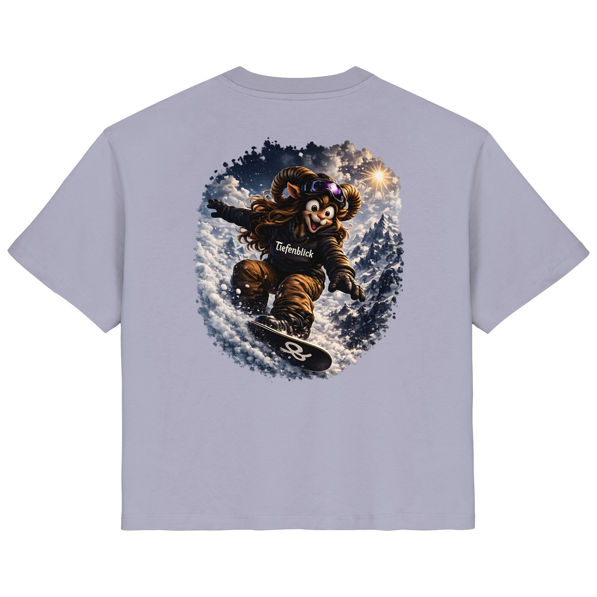 Tiefenblick Snowboarden  - Ladies Organic Shirt