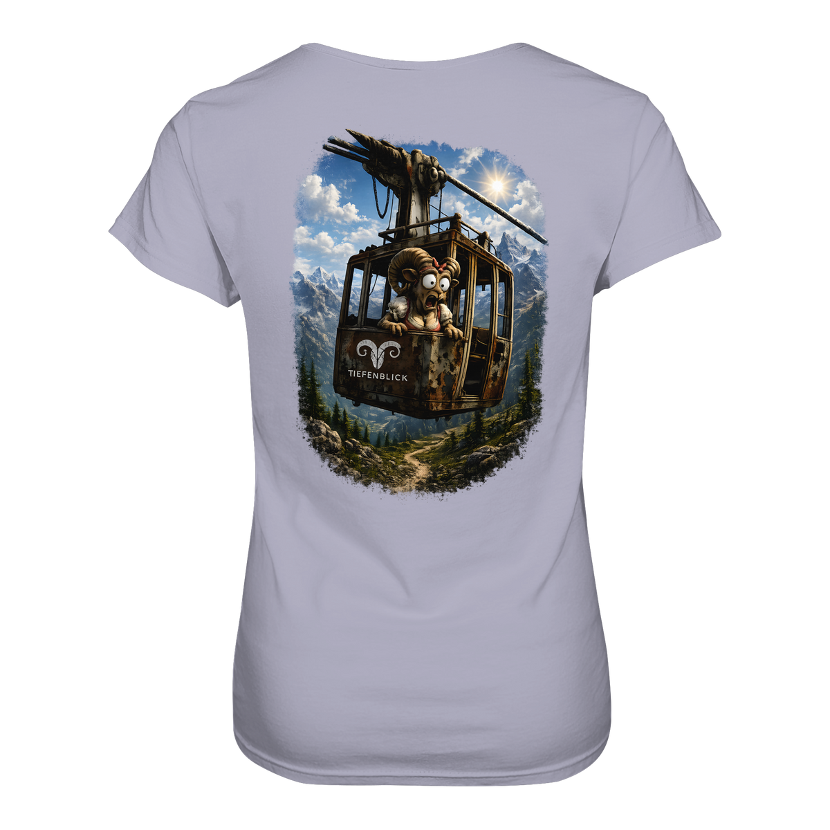 Tiefenblick Adrenalin Gondel Fun - Ladies Organic Shirt