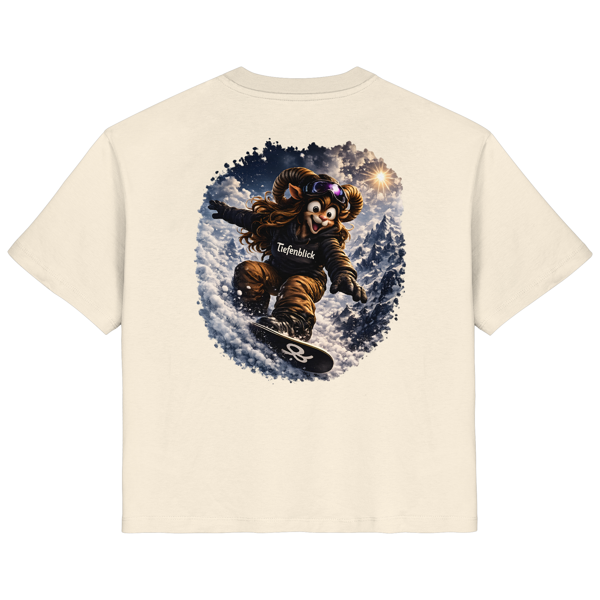 Tiefenblick Snowboarden  - Ladies Organic Shirt