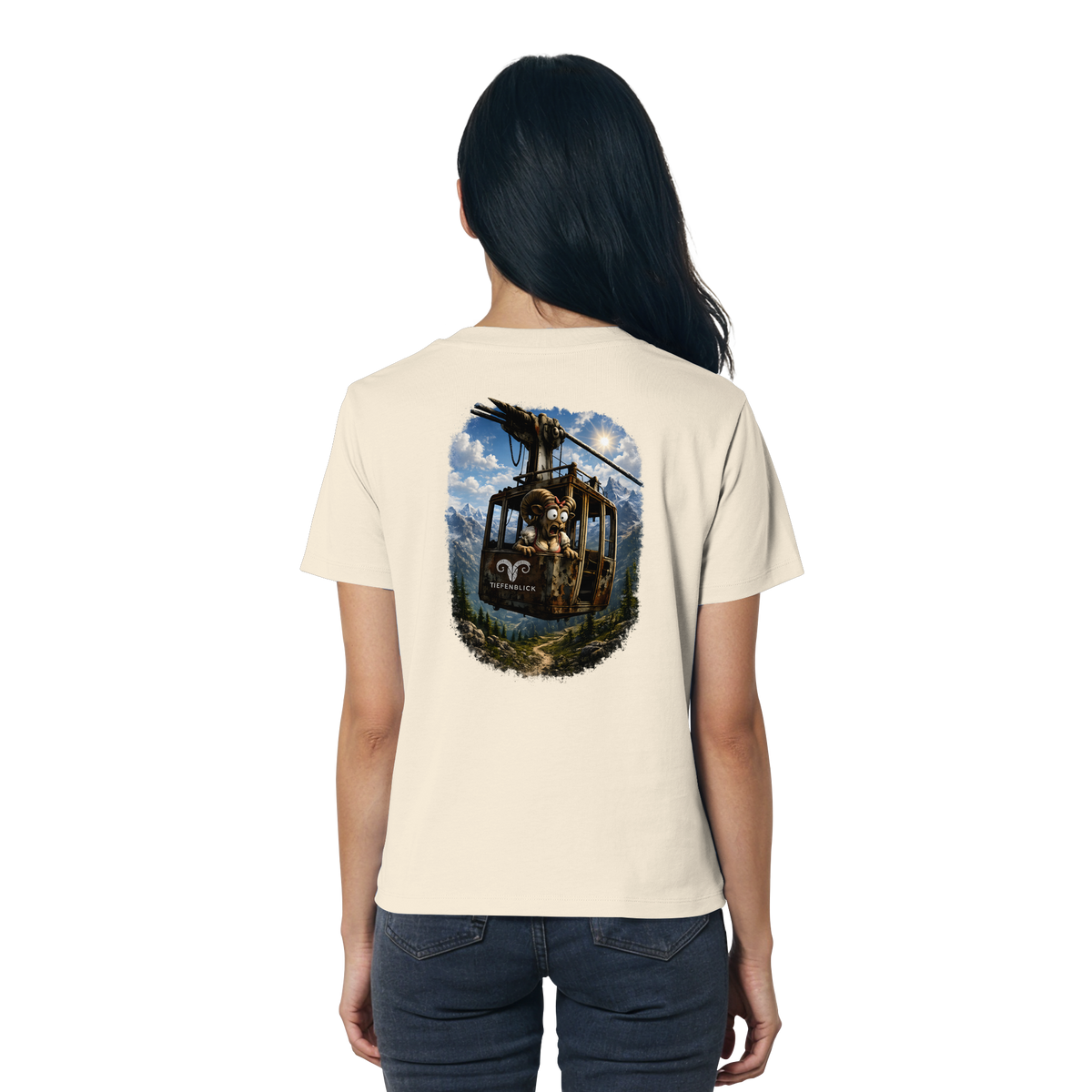 Tiefenblick Adrenalin Gondel Fun - Ladies Organic Shirt