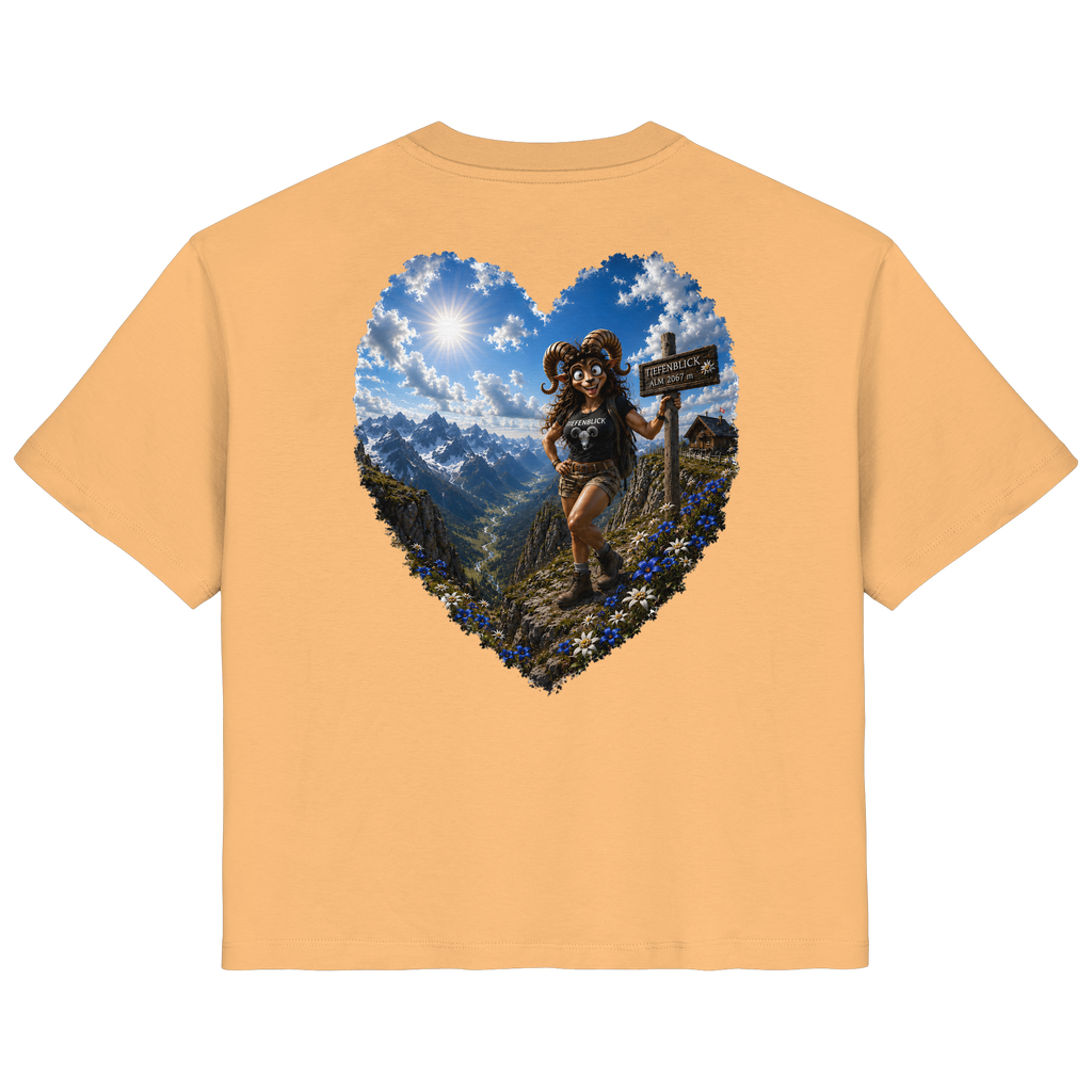 Tiefenblick Wandern Herz - Ladies Organic Shirt
