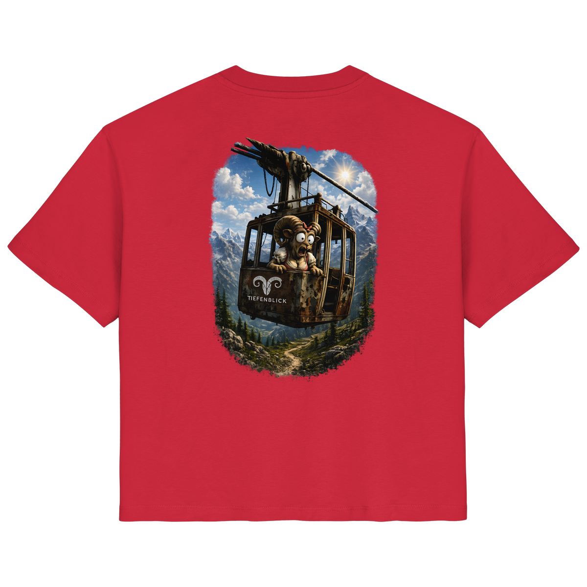 Tiefenblick Adrenalin Gondel Fun - Ladies Organic Shirt