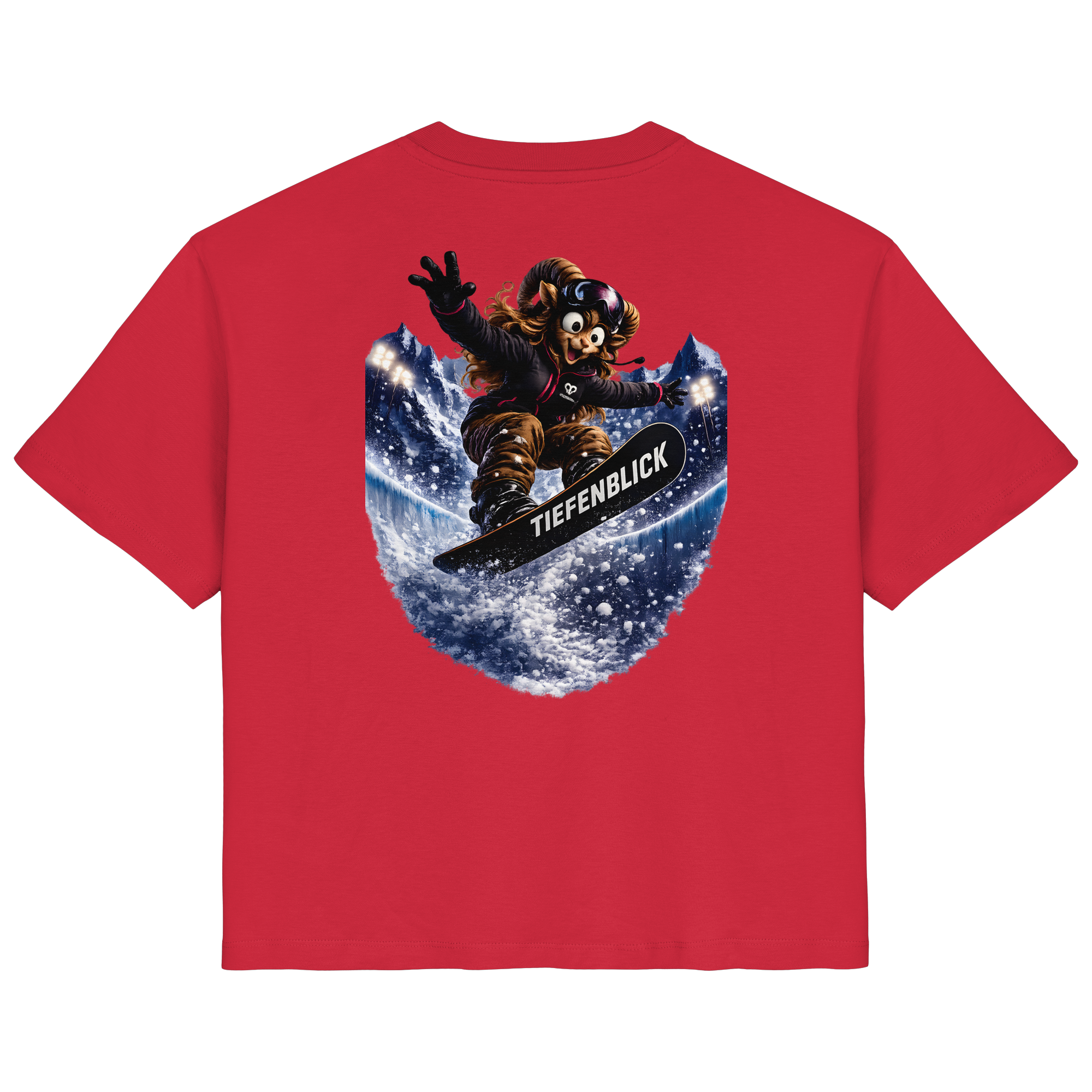 Tiefenblick Snowboarden Halfpipe - Ladies Organic Shirt