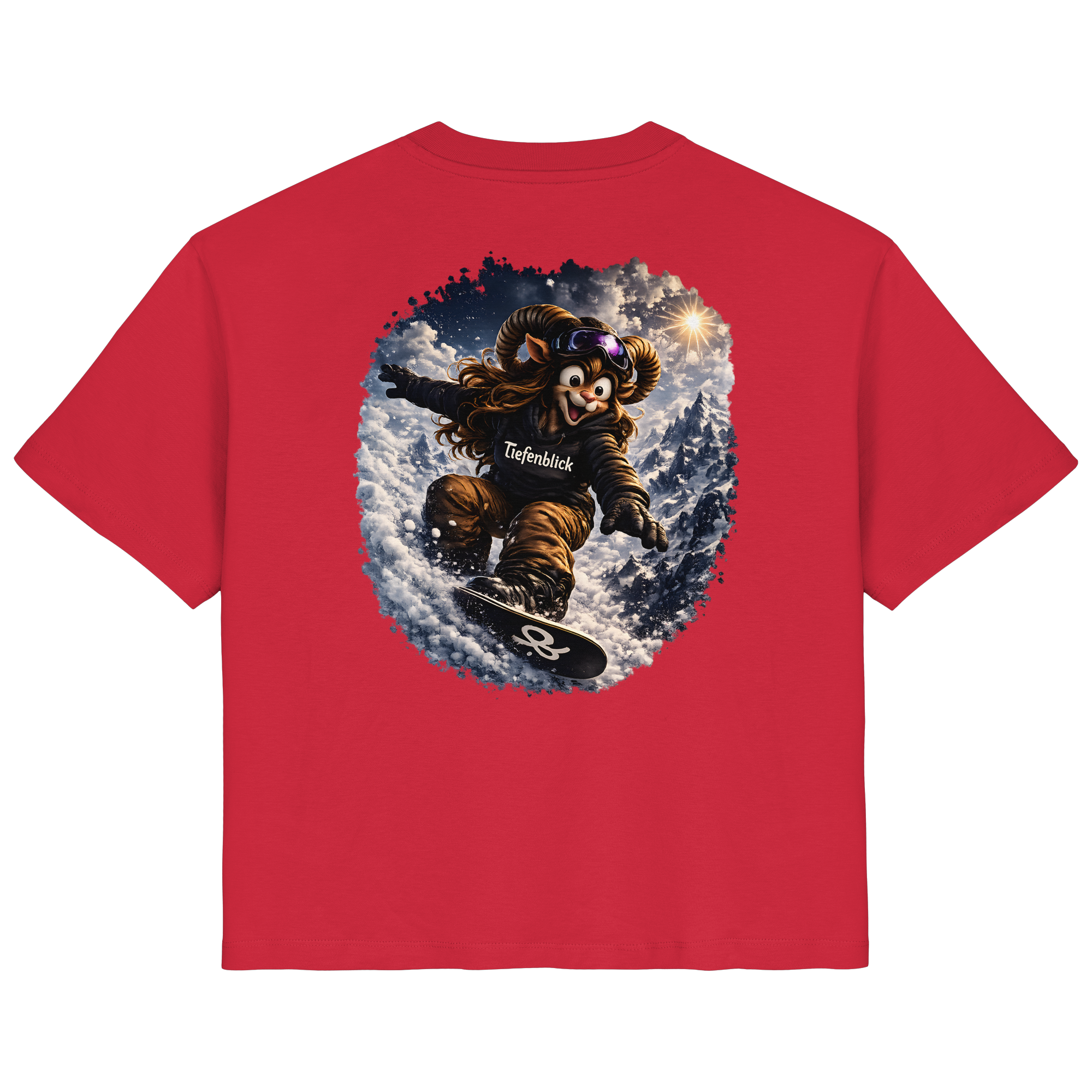 Tiefenblick Snowboarden  - Ladies Organic Shirt