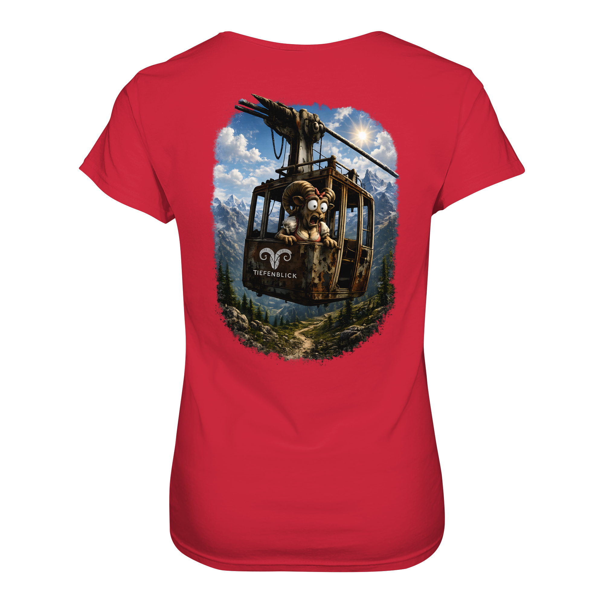 Tiefenblick Gondel Adrenalin Fun - Ladies Organic Shirt
