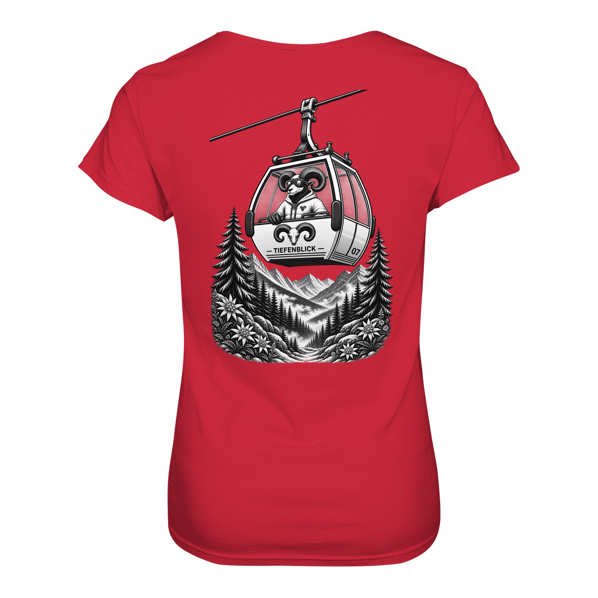Tiefenblick Gondel Fun  - Ladies Organic Shirt