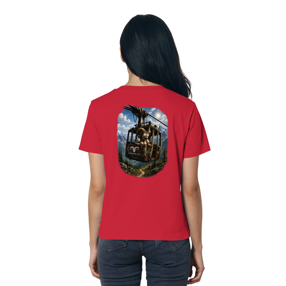 Tiefenblick Adrenalin Gondel Fun - Ladies Organic Shirt