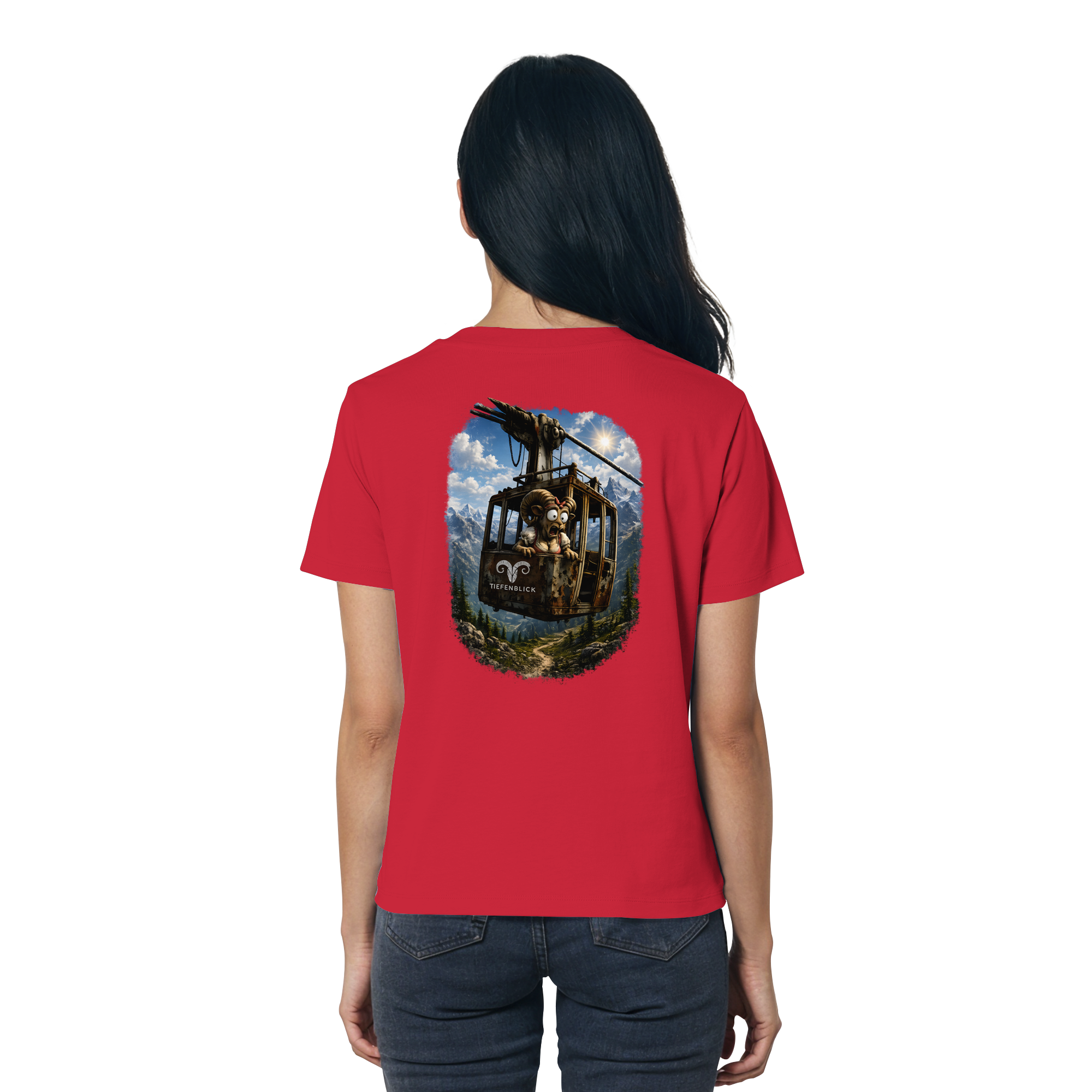 Tiefenblick Gondel Adrenalin Fun - Ladies Organic Shirt