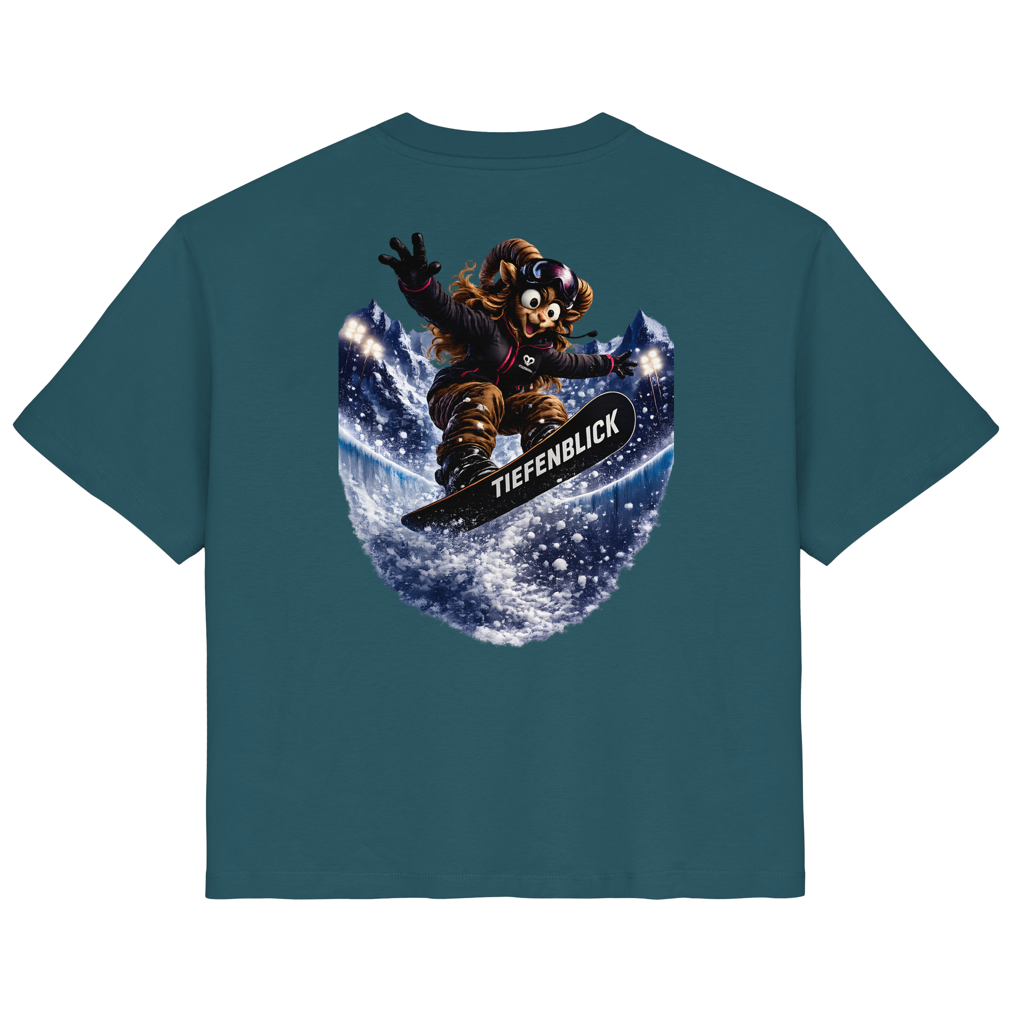 Tiefenblick Snowboarden Halfpipe - Ladies Organic Shirt