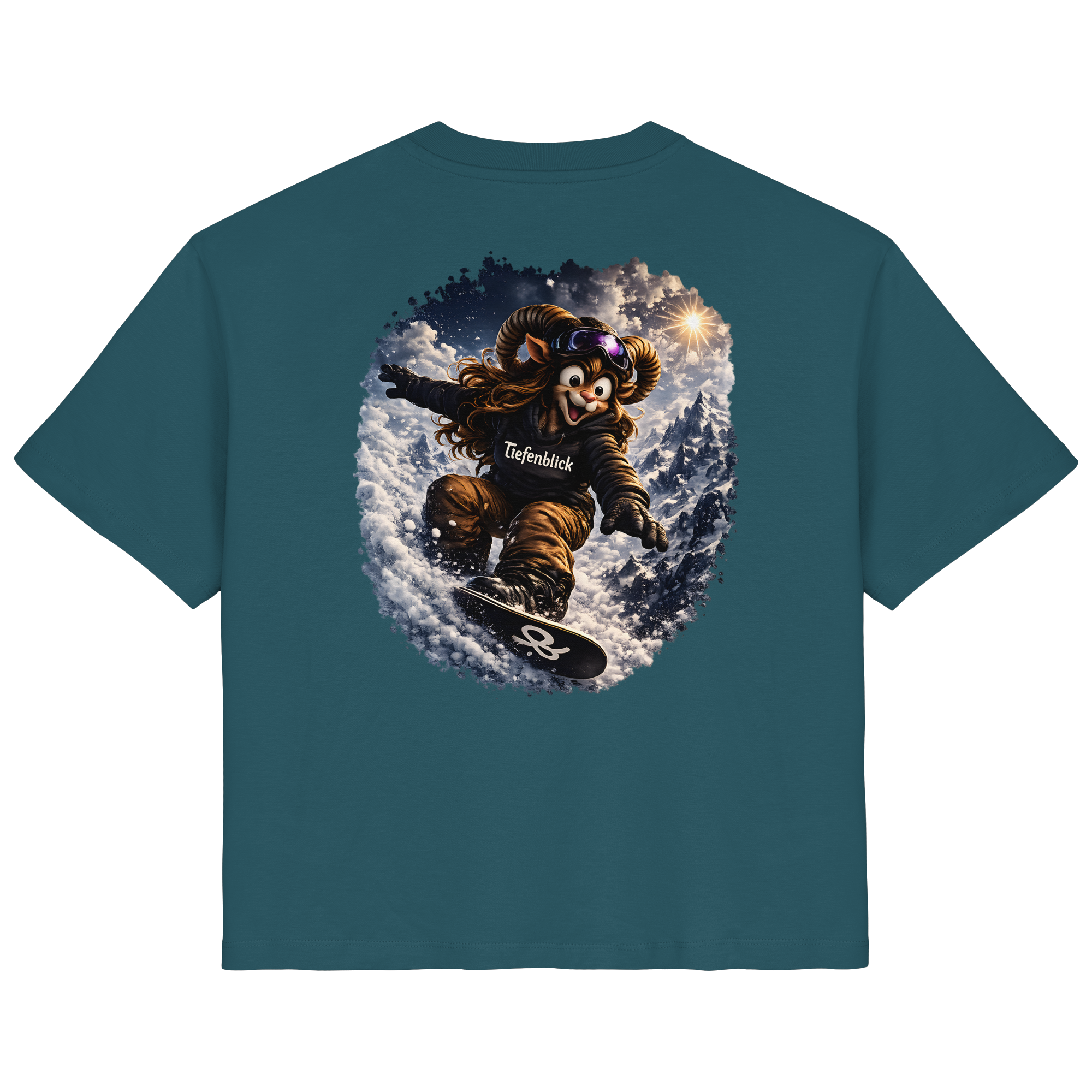 Tiefenblick Snowboarden  - Ladies Organic Shirt