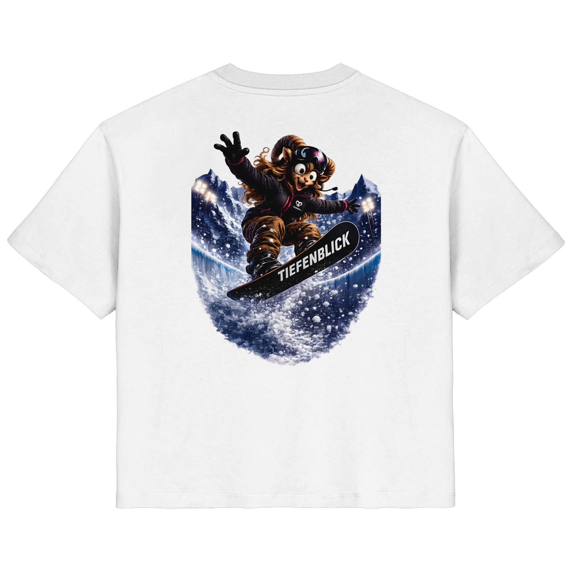 Tiefenblick Snowboarden Halfpipe - Ladies Organic Shirt