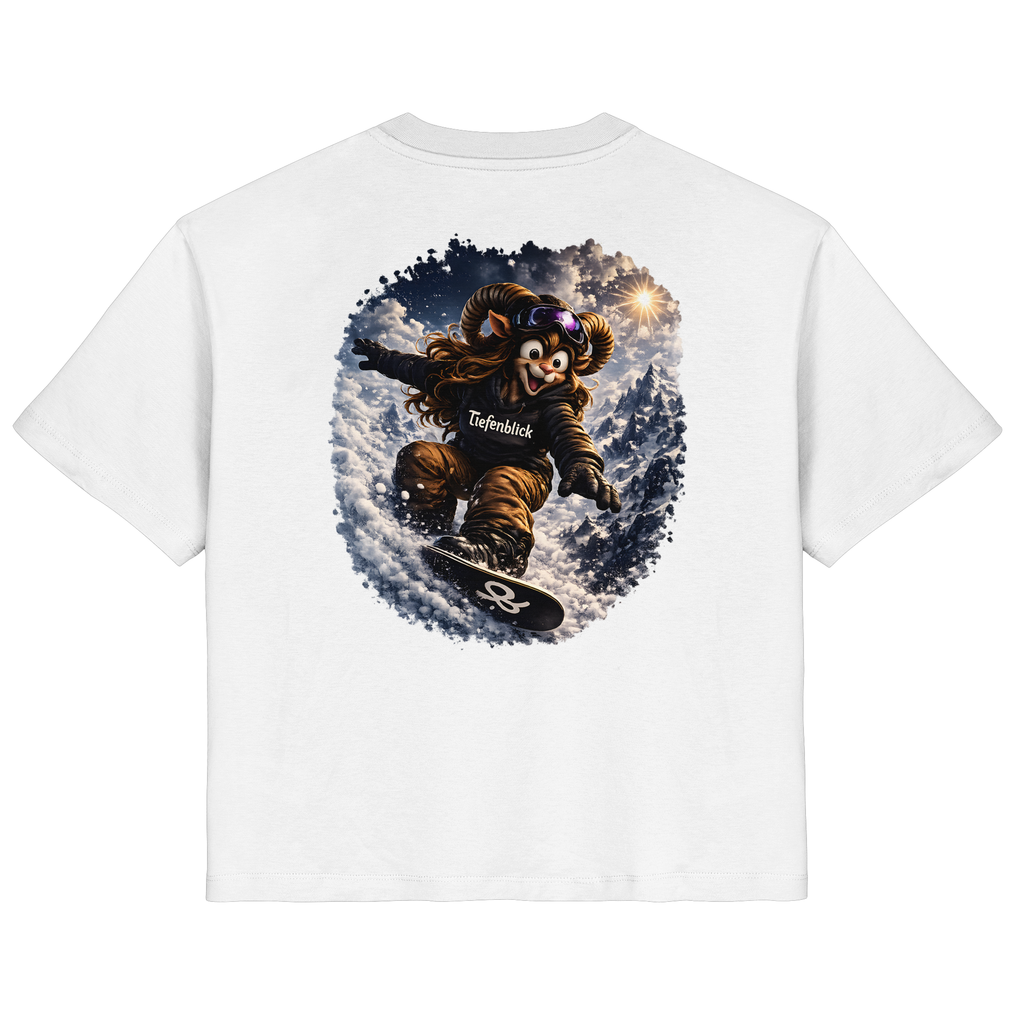 Tiefenblick Snowboarden  - Ladies Organic Shirt