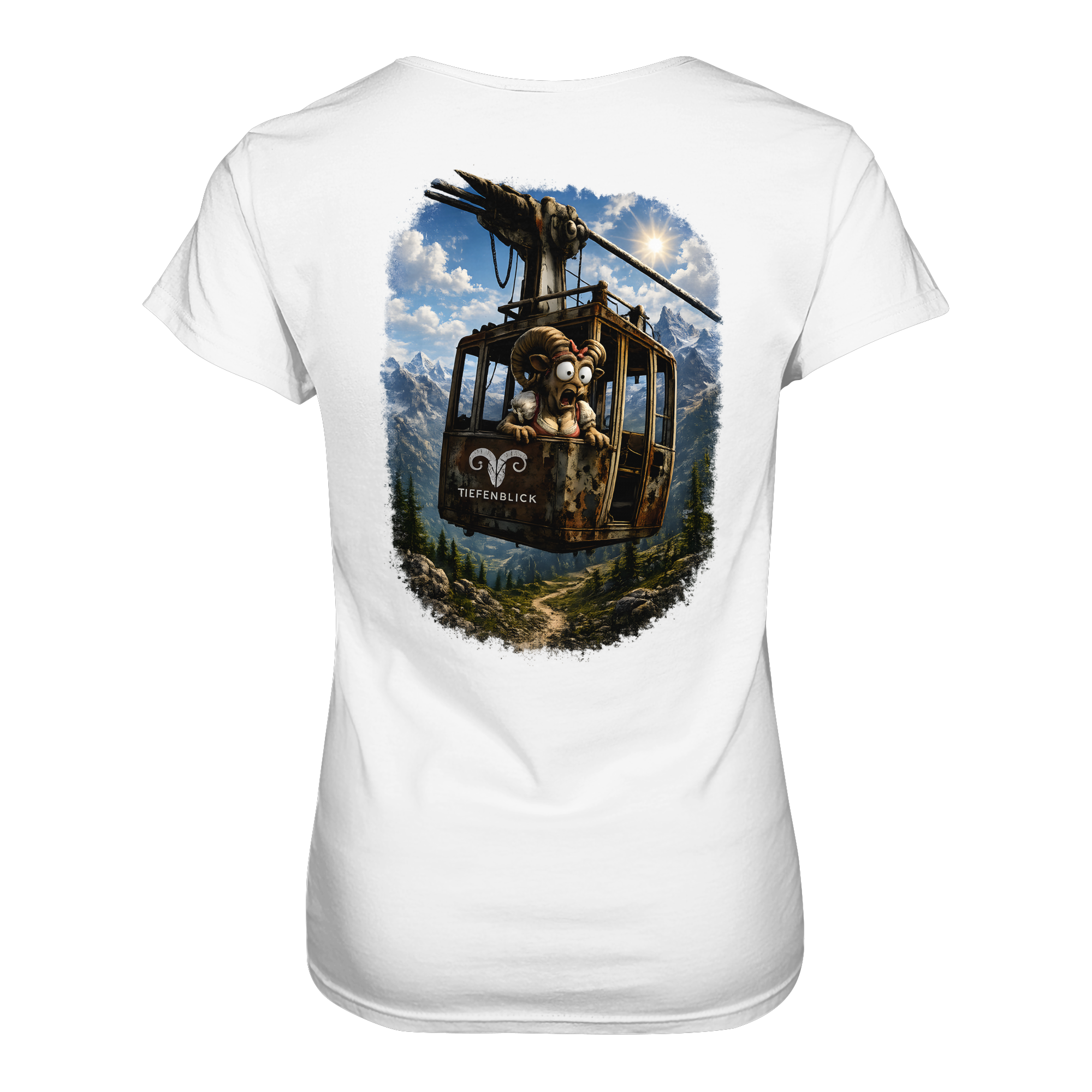 Tiefenblick Gondel Adrenalin Fun - Ladies Organic Shirt