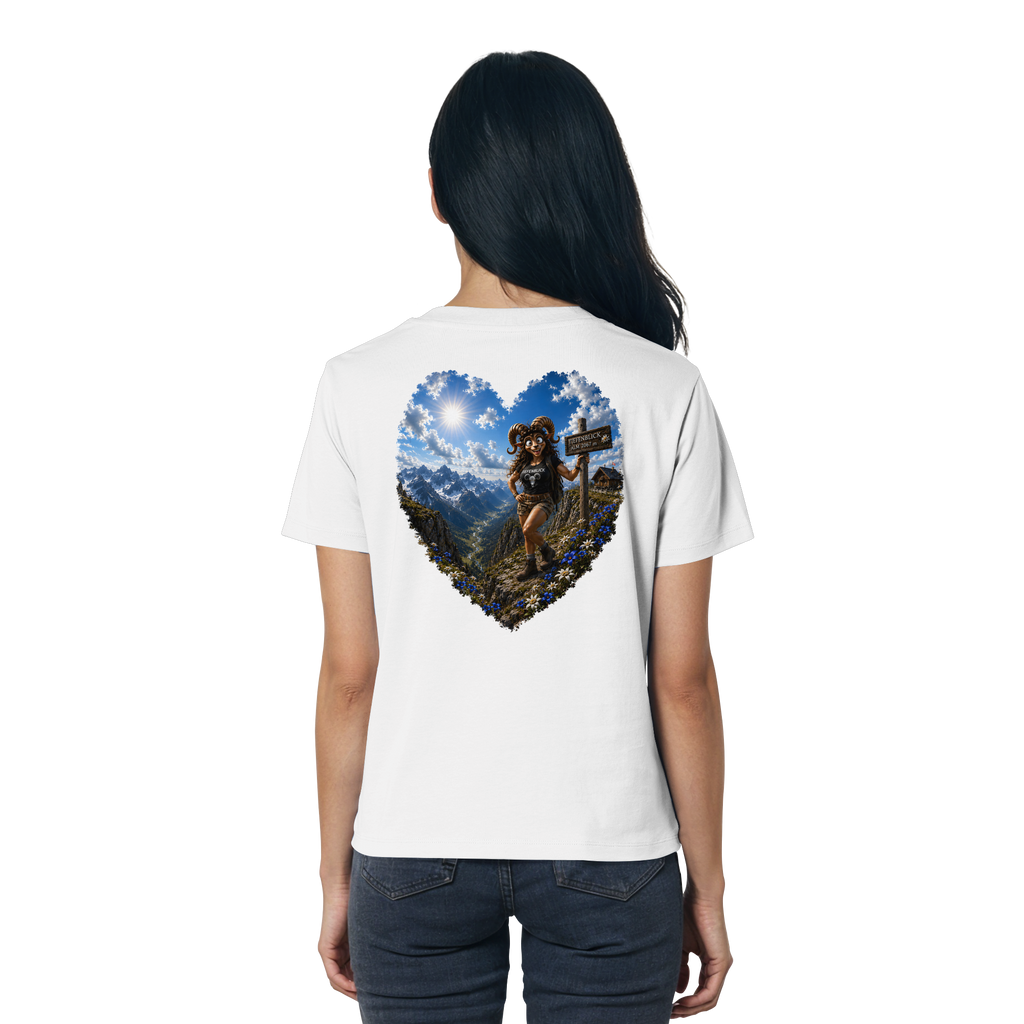 Tiefenblick Wandern Herz - Ladies Organic Shirt