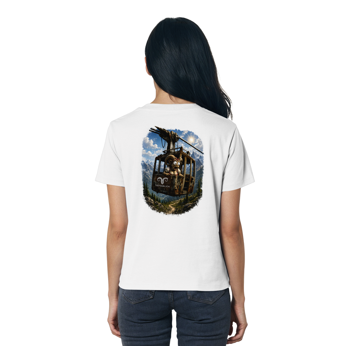 Tiefenblick Adrenalin Gondel Fun - Ladies Organic Shirt