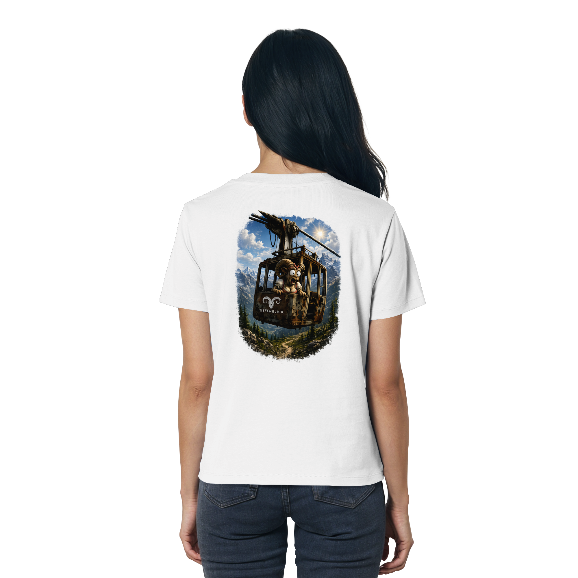 Tiefenblick Gondel Adrenalin Fun - Ladies Organic Shirt