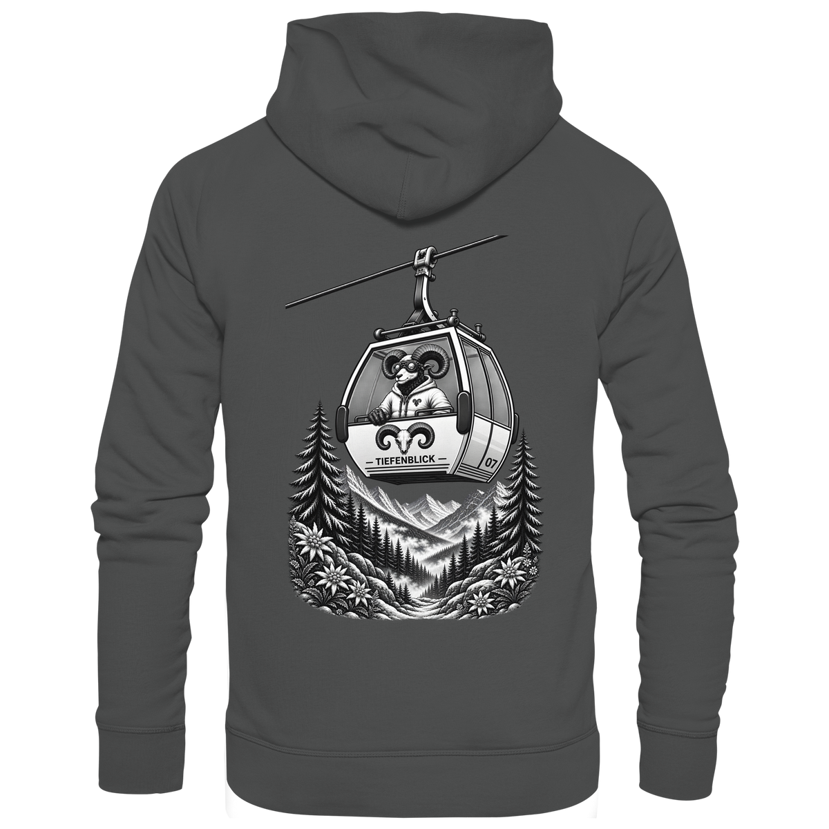 Tiefenblick Gondel Fun  - Organic Basic Hoodie