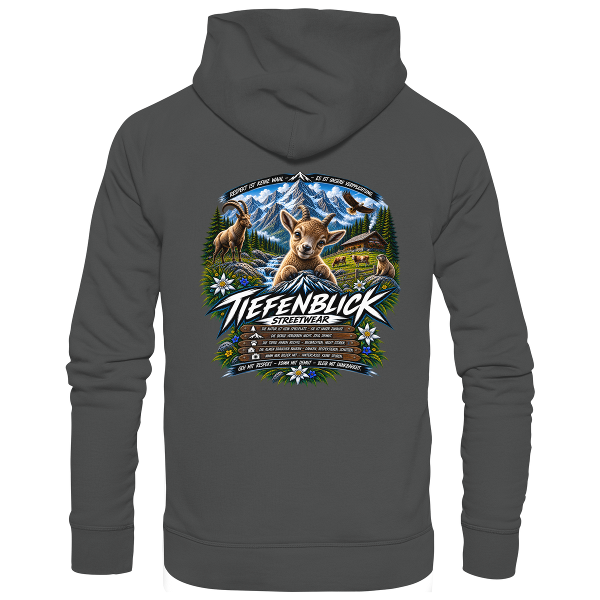 Tiefenblick Respekt Edition - Organic Basic Hoodie
