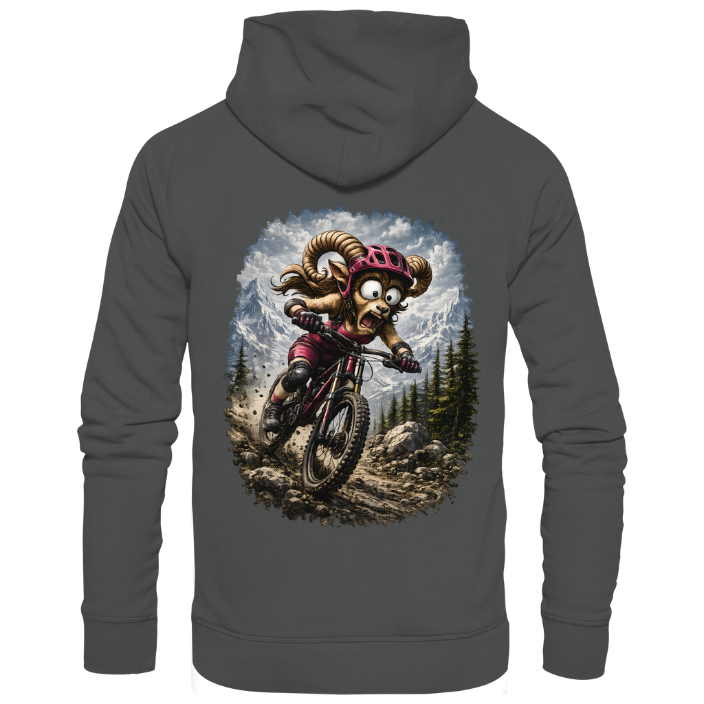 Tiefenblick Downhill - Organic Basic Hoodie