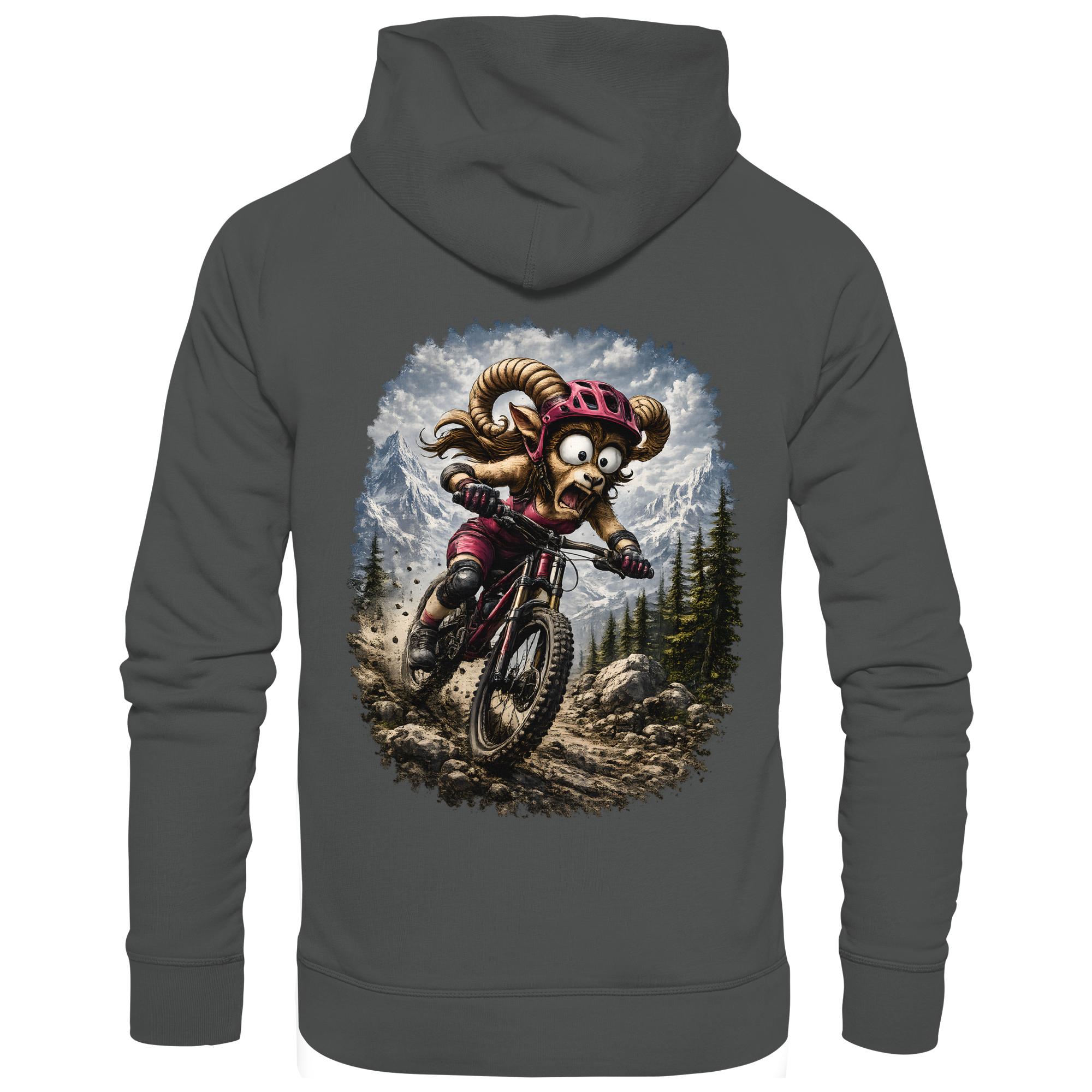 Tiefenblick Downhill - Organic Basic Hoodie