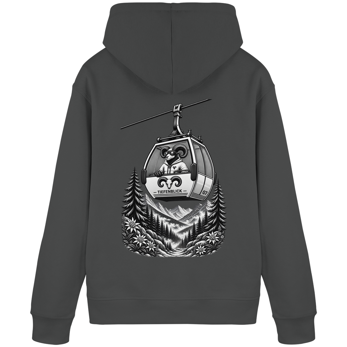 Tiefenblick Gondel Fun  - Organic Basic Hoodie