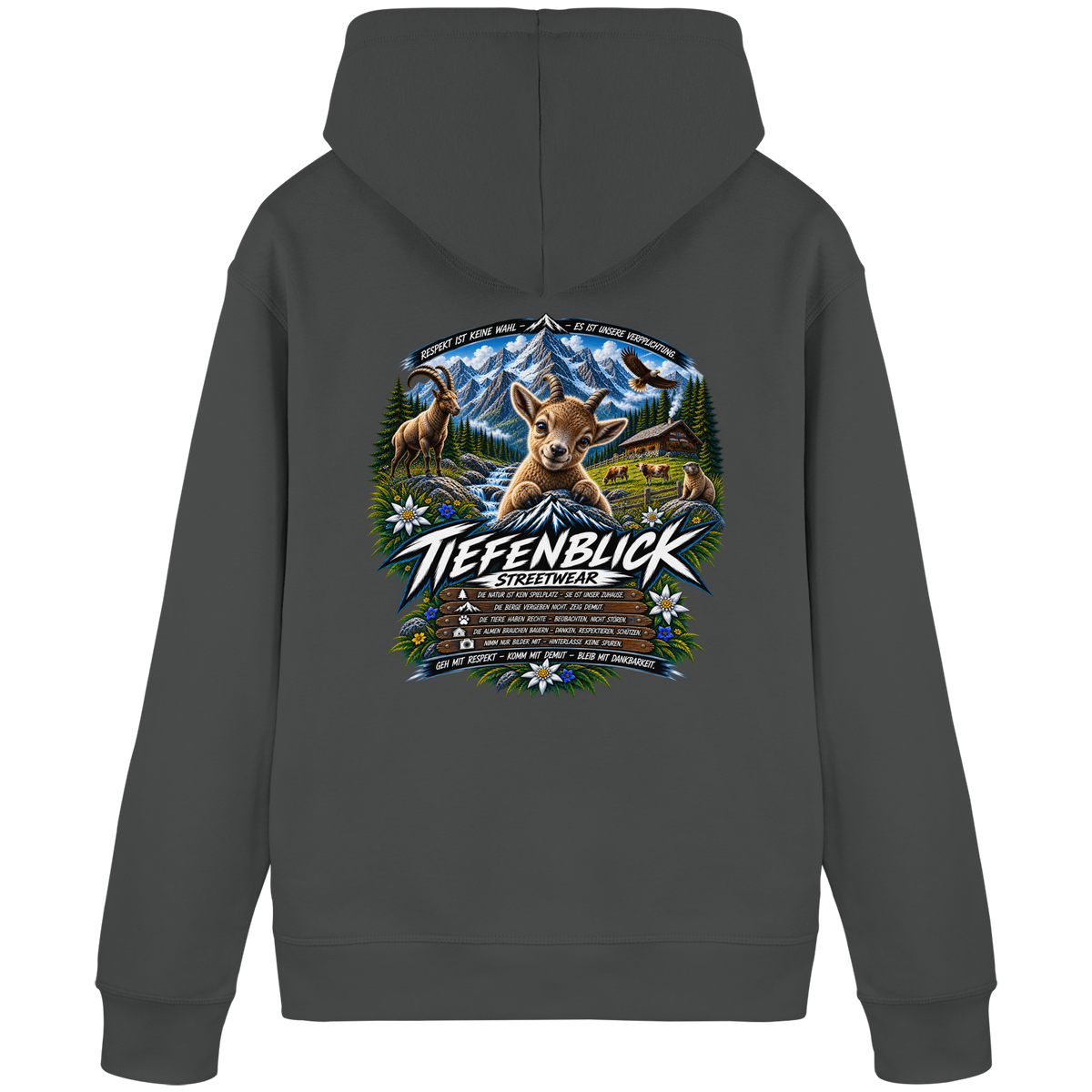Tiefenblick Respekt Edition - Organic Basic Hoodie