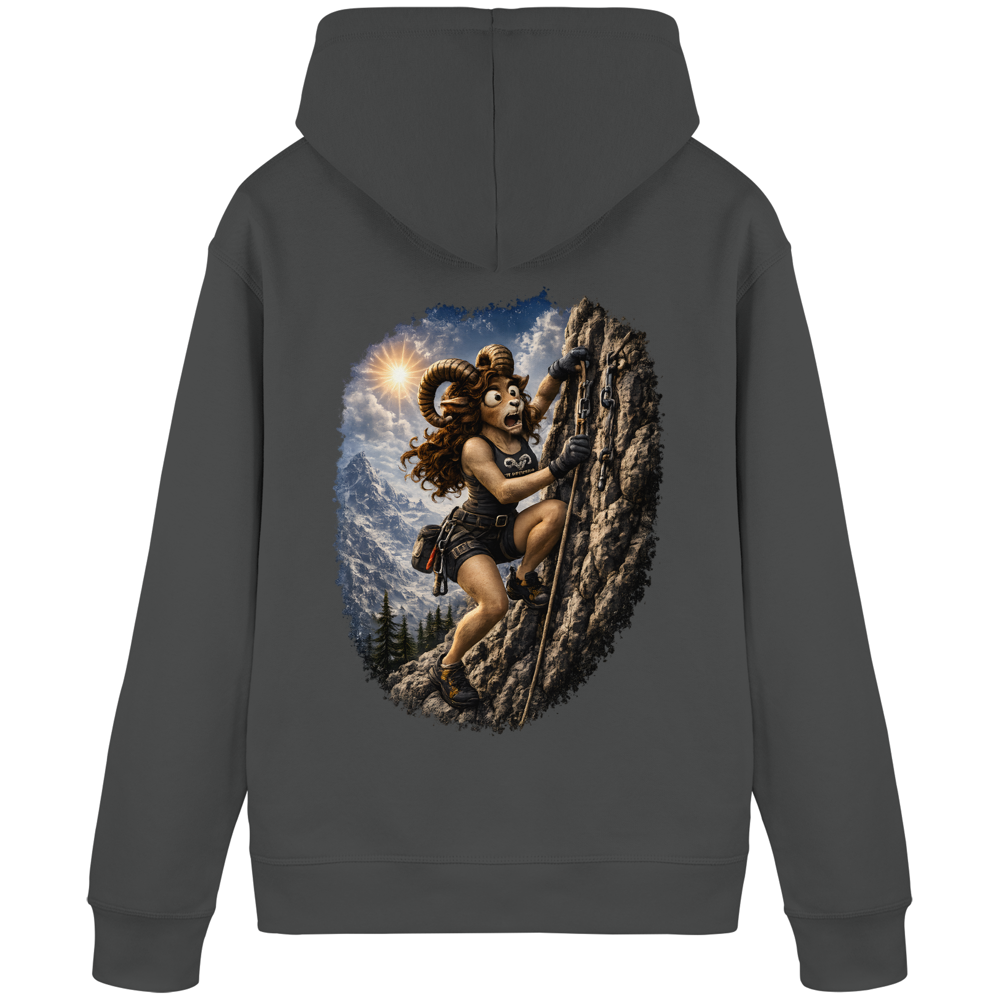 Tiefenblick Klettern - Organic Basic Hoodie