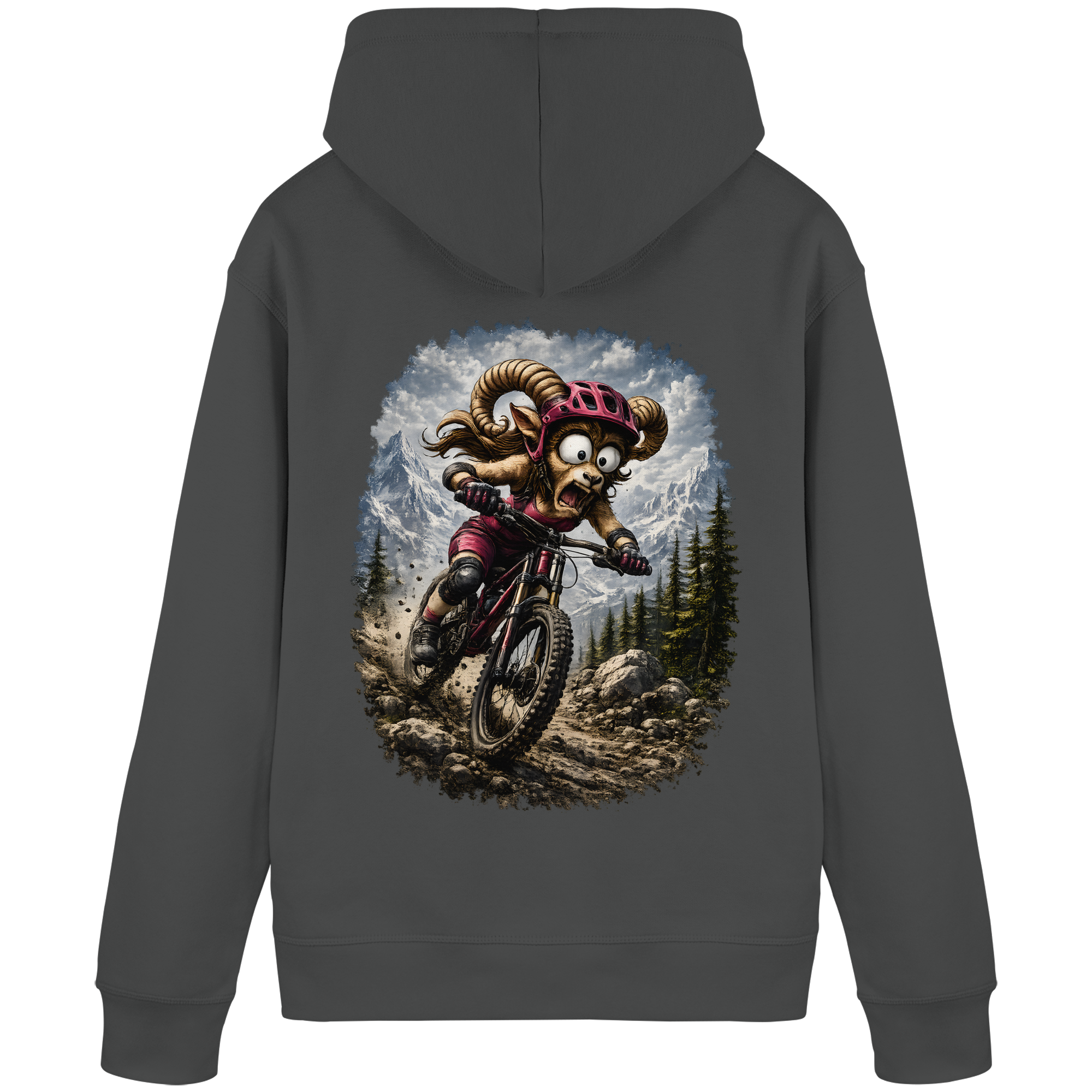 Tiefenblick Downhill - Organic Basic Hoodie
