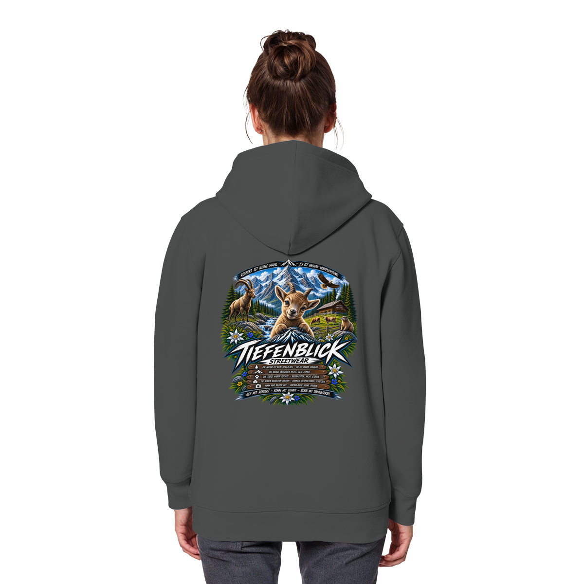 Tiefenblick Respekt Edition - Organic Basic Hoodie