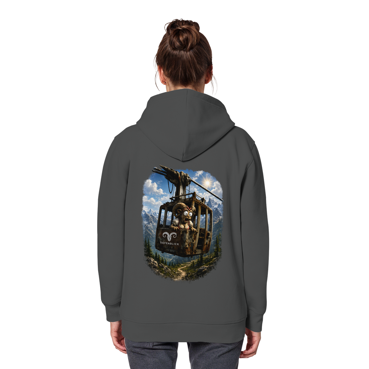 Tiefenblick Adrenalin Gondel Fun - Organic Basic Hoodie