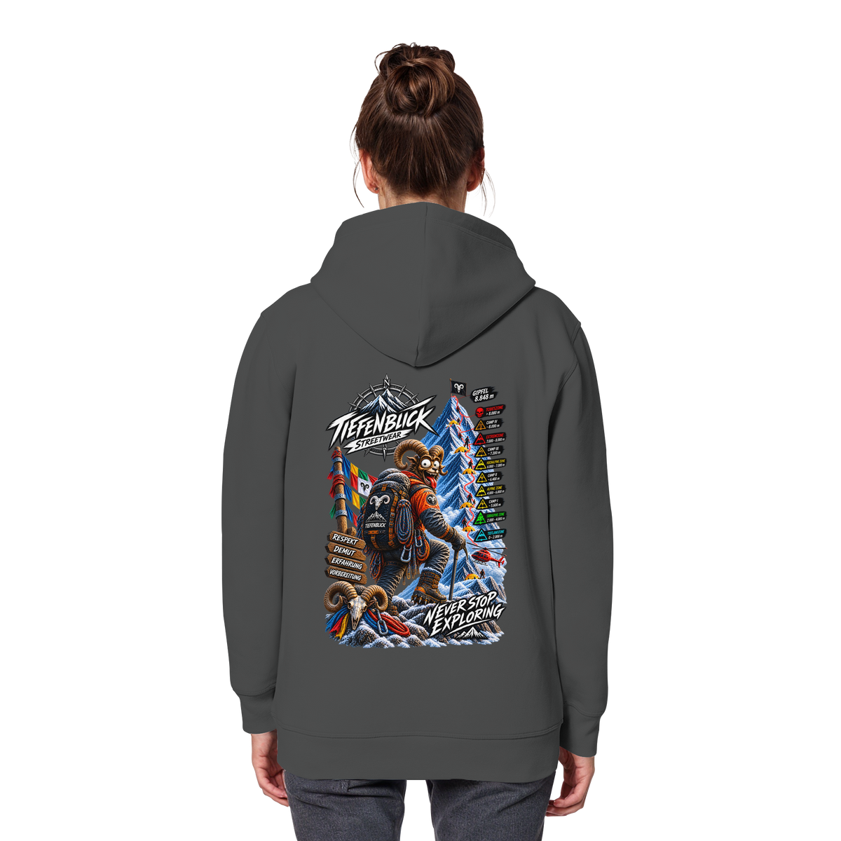 Tiefenblick Todeszone Fun - Organic Basic Hoodie