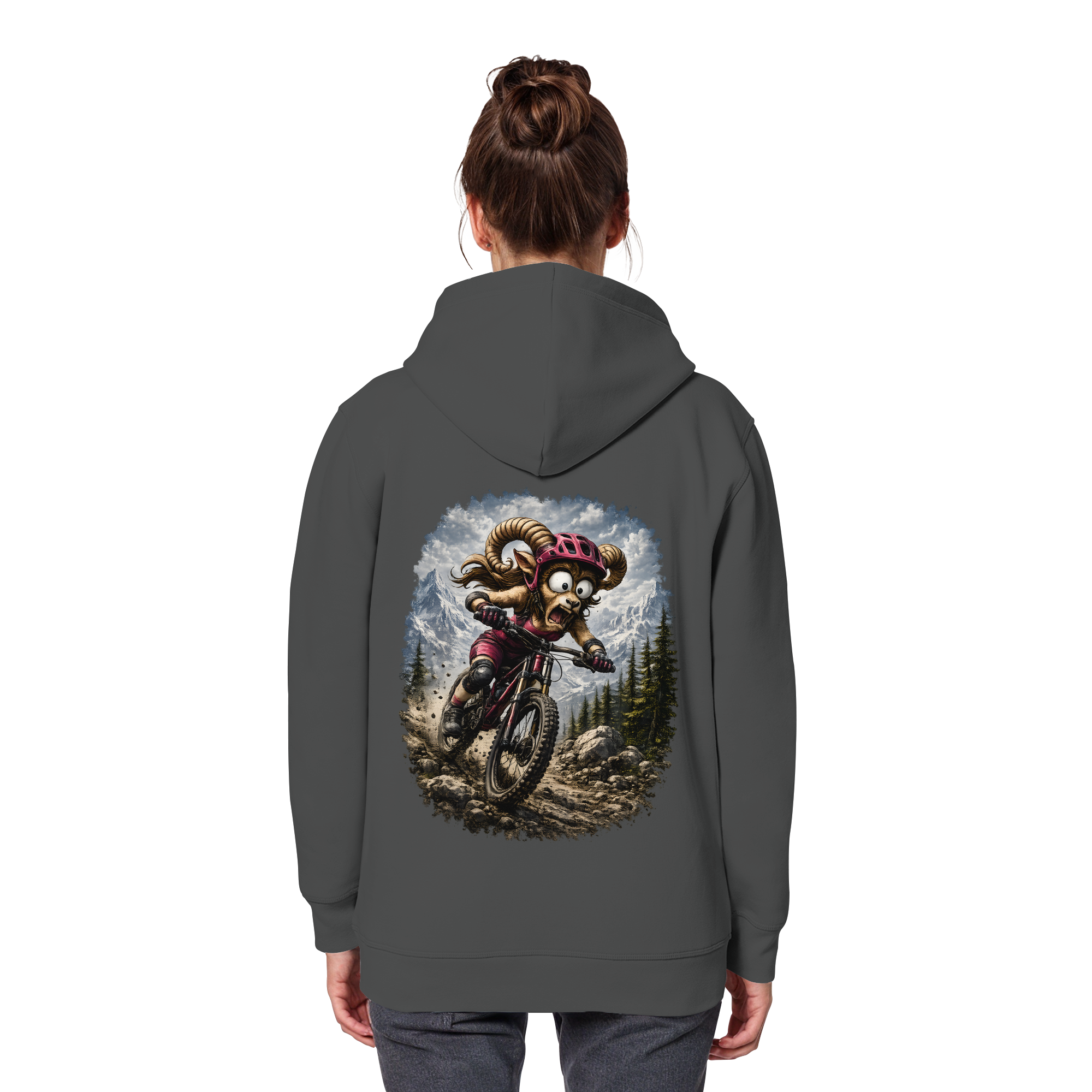 Tiefenblick Downhill - Organic Basic Hoodie