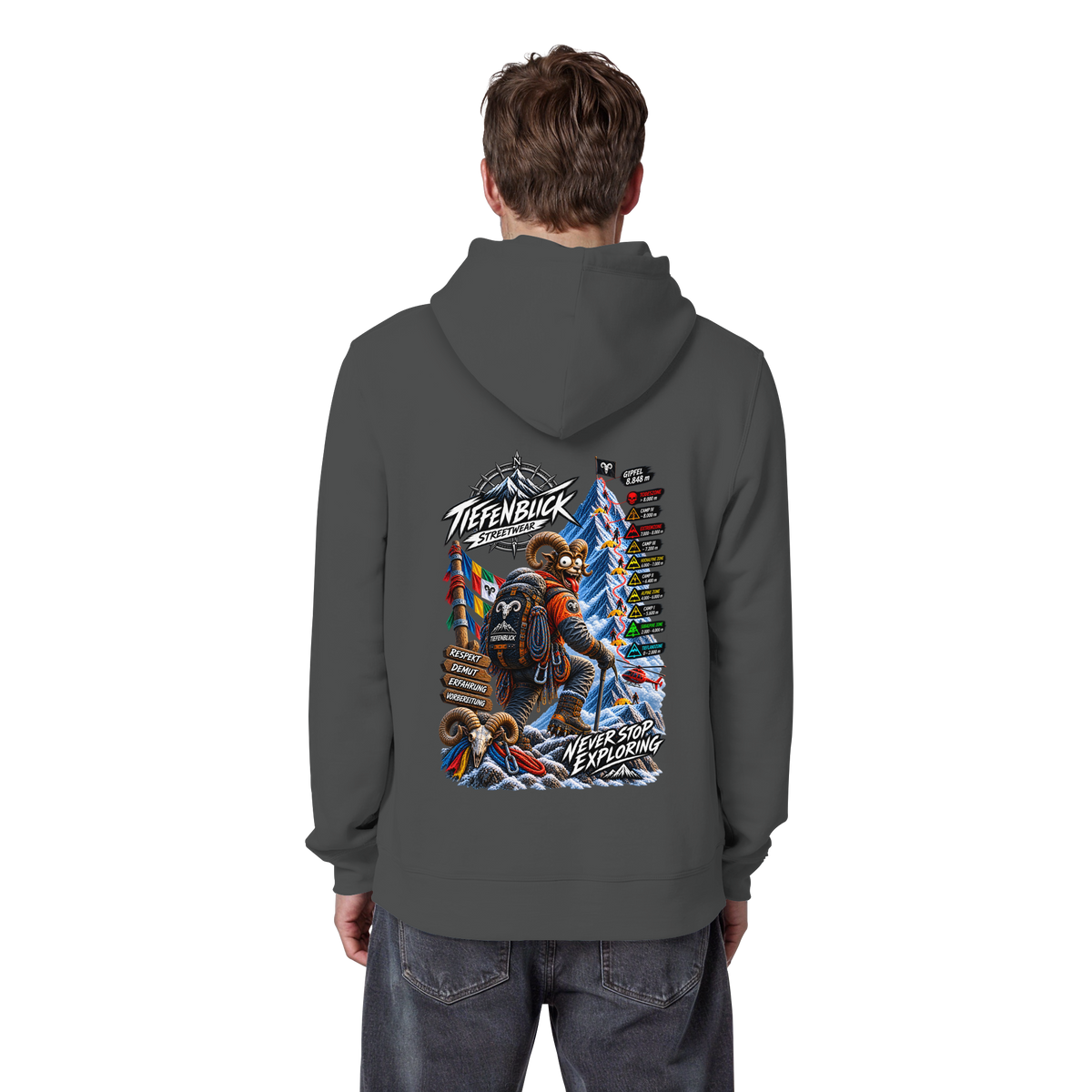 Tiefenblick Todeszone Fun - Organic Basic Hoodie