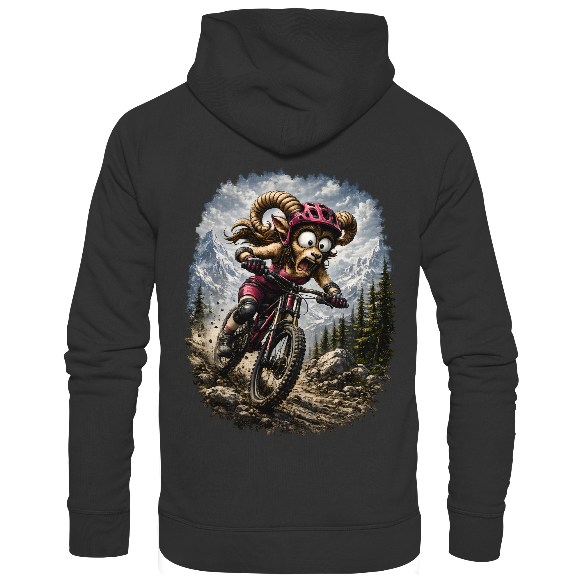 Tiefenblick Downhill - Organic Basic Hoodie
