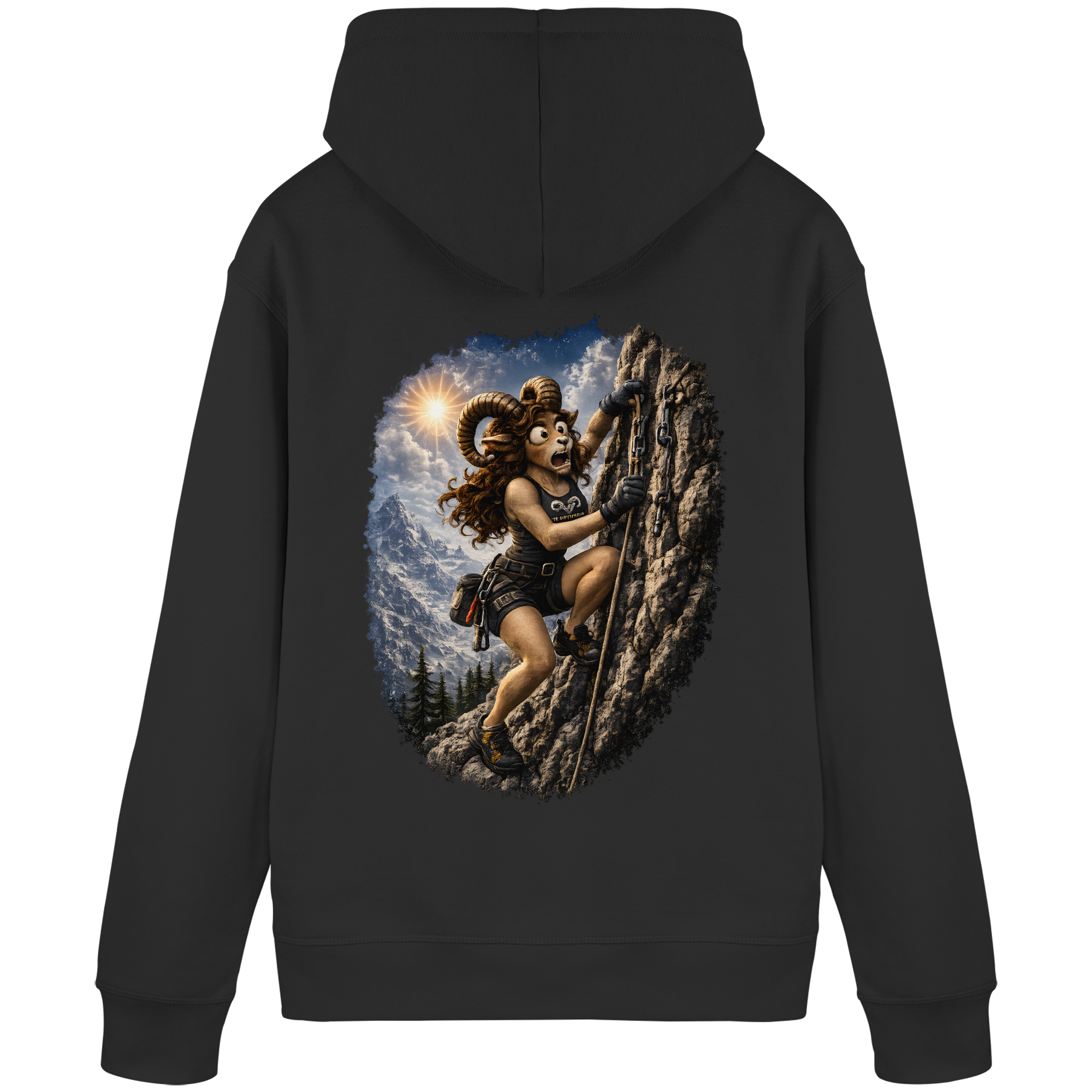 Tiefenblick Klettern - Organic Basic Hoodie