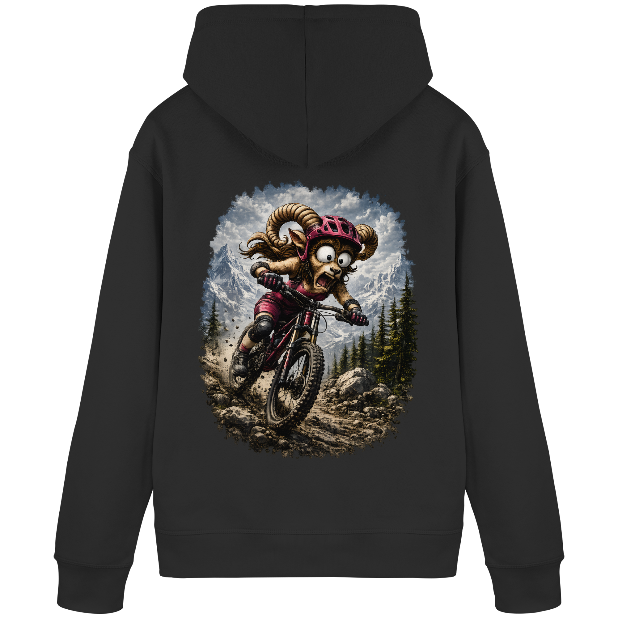 Tiefenblick Downhill - Organic Basic Hoodie