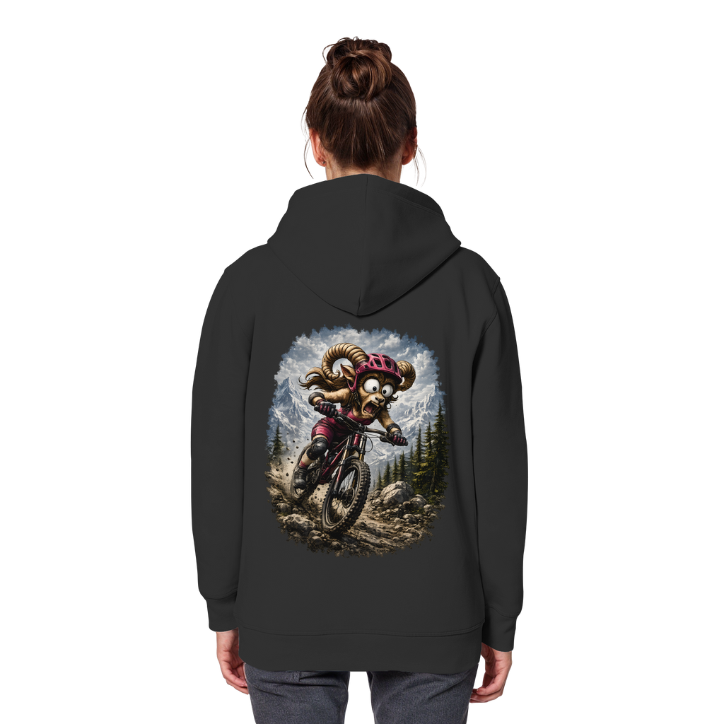 Tiefenblick Downhill - Organic Basic Hoodie