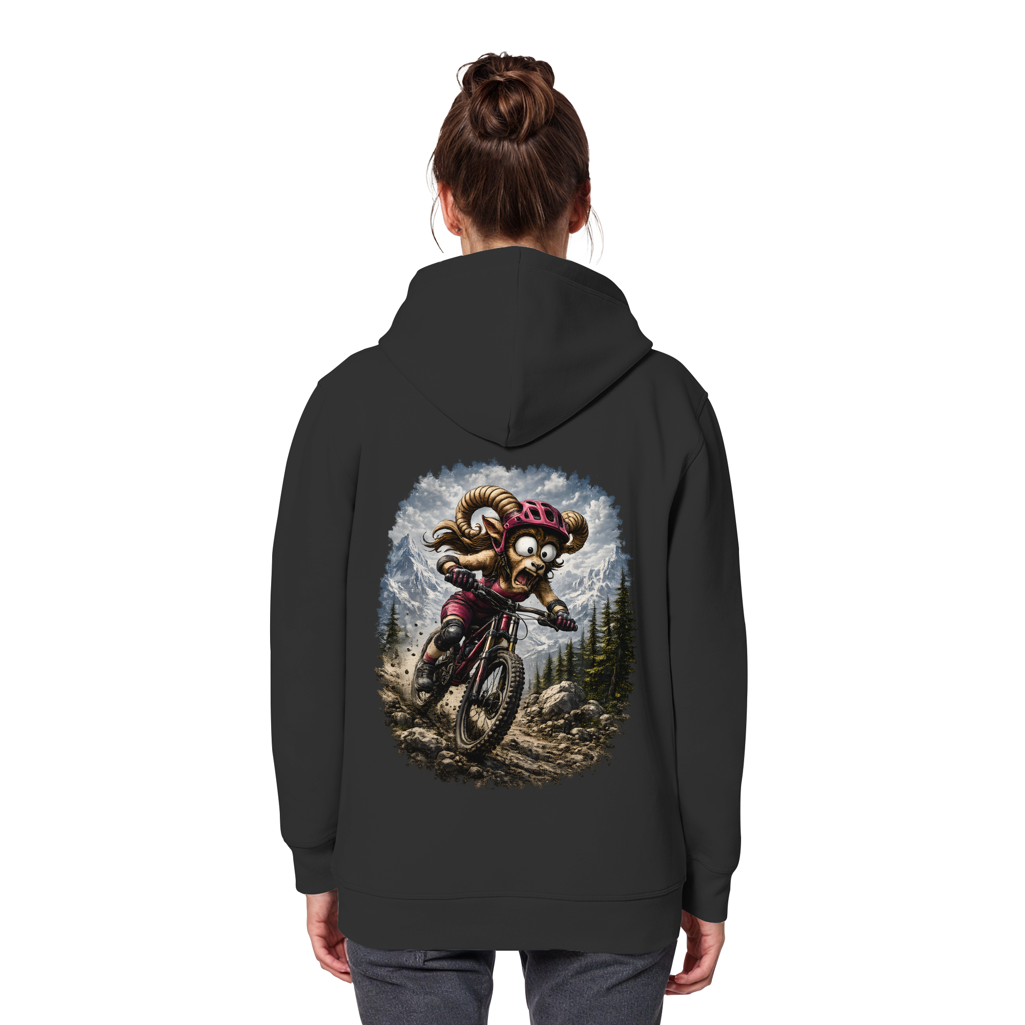 Tiefenblick Downhill - Organic Basic Hoodie