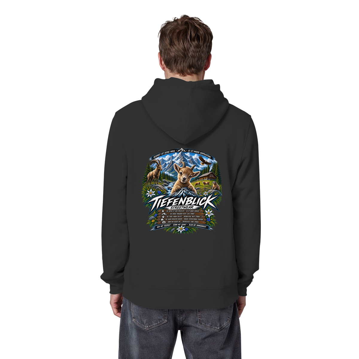 Tiefenblick Respekt Edition - Organic Basic Hoodie