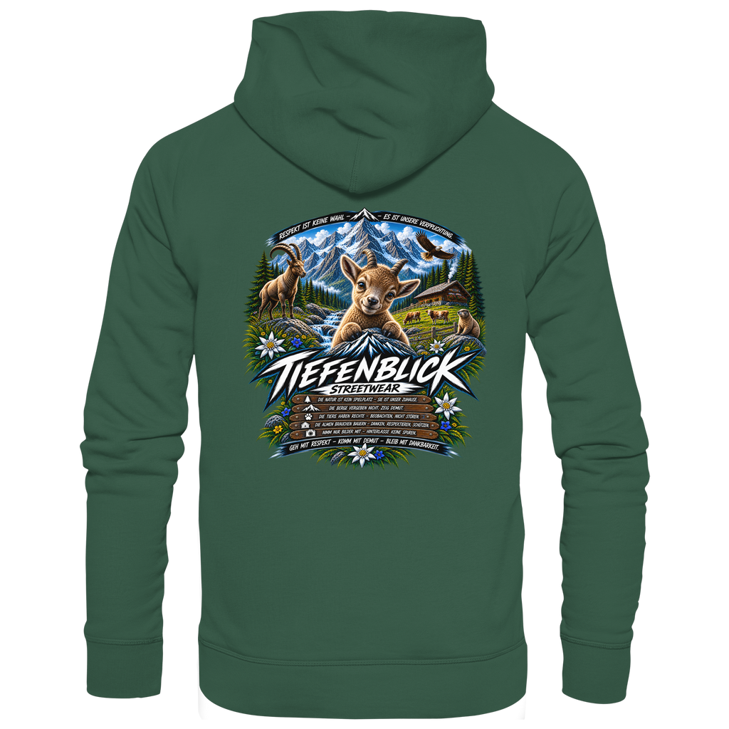 Tiefenblick Respekt Edition - Organic Basic Hoodie