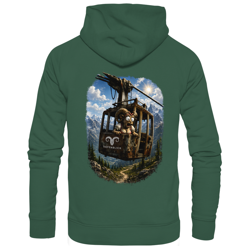 Tiefenblick Adrenalin Gondel Fun - Organic Basic Hoodie
