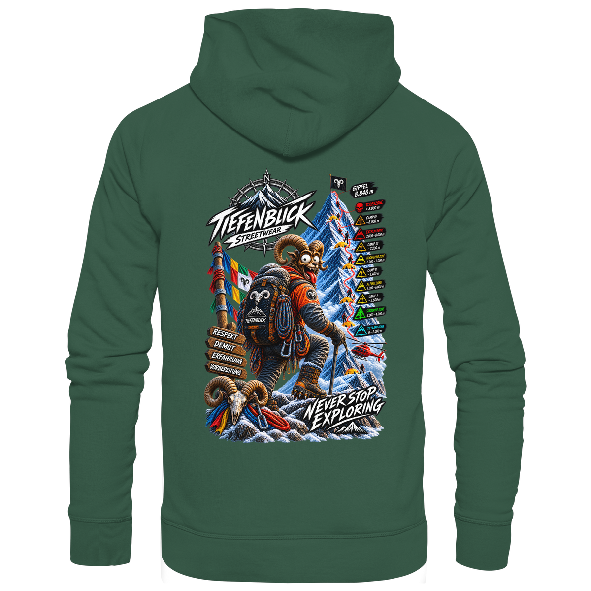Tiefenblick Todeszone Fun - Organic Basic Hoodie