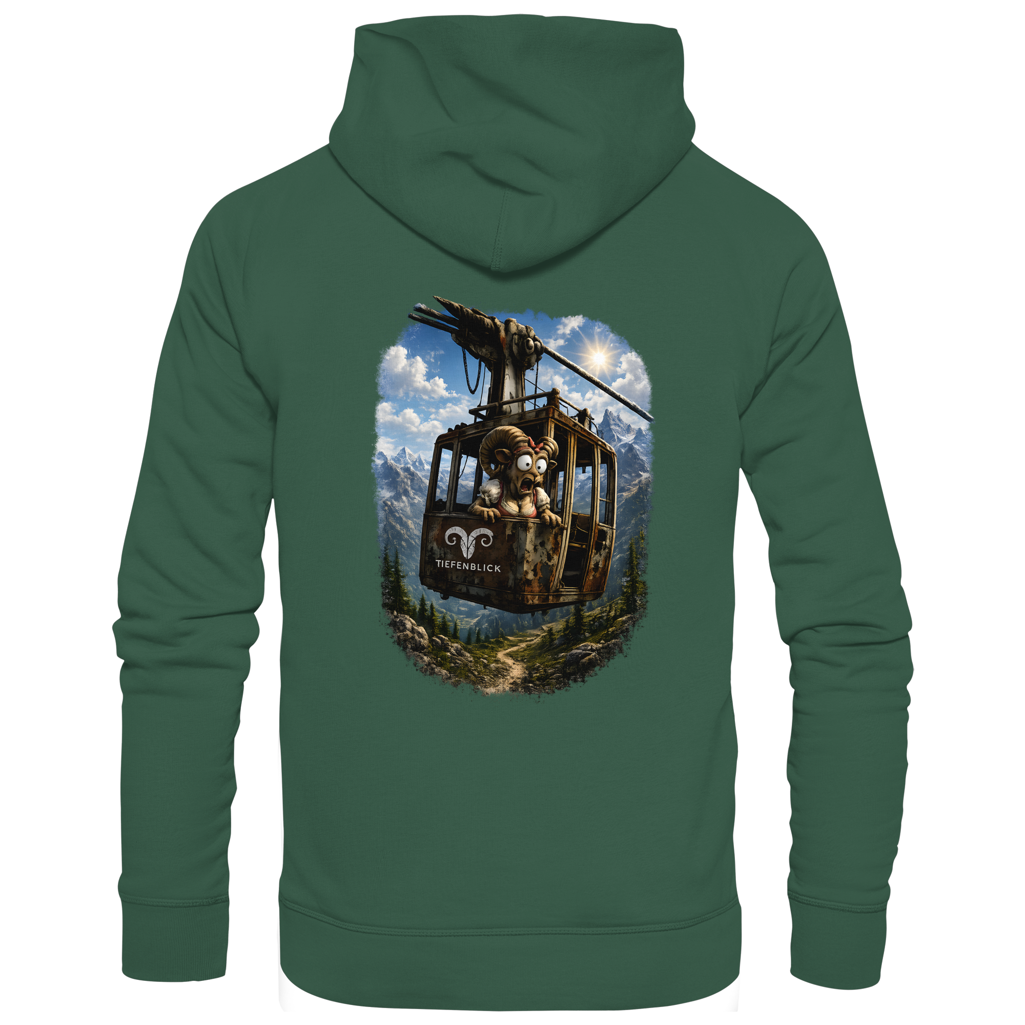 Tiefenblick Gondel Adrenalin Fun - Organic Basic Hoodie